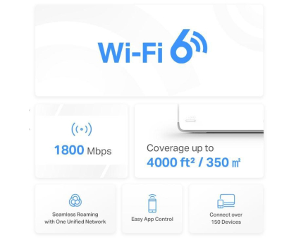 Router Mercusys Halo H70X Mesh WiFi (1800Mb/s a/b/g/n/ac/ax) 2xAP